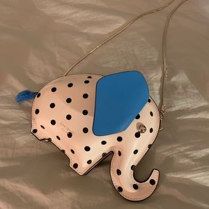 SOLD!Kate Spade polka dot elephant crossbody